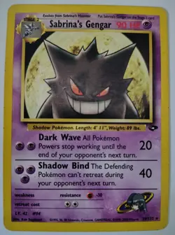 Pokemon TCG Sabrina's Gengar Gym Challenge Non-Holo Rare 29/132 - Image 3