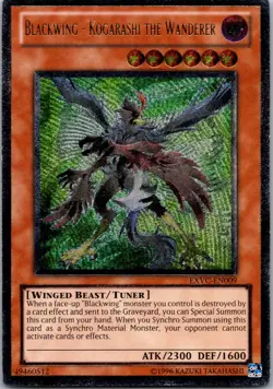 Yugioh Blackwing - Kogarashi the Wanderer EXVC-EN009 Ultimate Rare NM - Image 1