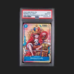 PSA 10 - Monkey D. Luffy P-043 - One Piece 2nd Anniversary Tournament Promo - Image 1
