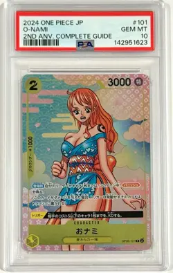 2024 One Piece O-Nami 2nd Anniversary OP06-101 Promo PSA 10 Gem Mint Japanese - Image 1