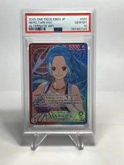 ONE PIECE EB03 Nefeltari Vivi Alt Art #001 PSA 10 GEM MINT Japanese Waifu - Image 1