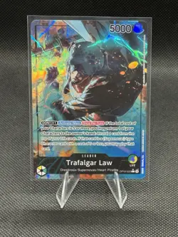 One Piece CCG Trafalgar Law OP10-022 Leader Alt Art English Edition Near Mint - Image 1