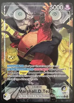 One Piece The Time of Battle OP-16 - Marshall.D.Teach OP16-080 Leader Alt Art - Image 1