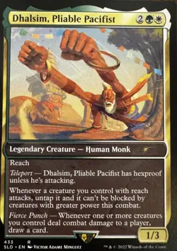 Custom MTG Commander Dhalsim/Tadeas Reach Card Draw 100 Card Sleeved EDH Deck - Image 1