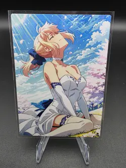 Saber Holographic Anime Collectible Trading Card - Image 1