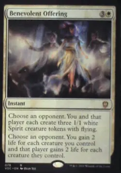 Benevolent Offering - Commander: Innistrad: Crimson Vow: #78 Nm R239 - Image 1