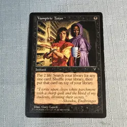 Magic The Gathering Vampiric Tutor Visions Regular MTG - Image 1