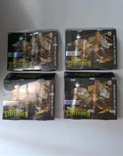 Magic The Gathering Secrets of Strixhaven Collector Booster Box 4 Box Lot MTG - Image 1