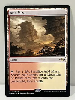 MTG Arid Mesa #244/303 - Modern Horizons 2 MH2 - Rare Land - LP (Lightly Played) - Image 1