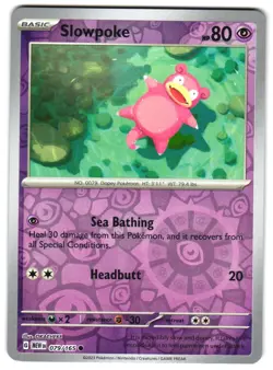 Slowpoke 079/165 Reverse Holo SV: Scarlet & Violet 151 Pokemon TCG - Image 1