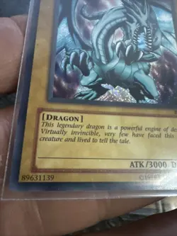 YUGIOH BLUE EYES WHITE DRAGON SECRET RARE LIMITED EDITION BPT-003 VLP/NM - Image 4
