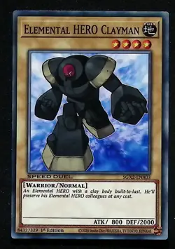 Elemental HERO Clayman - SGX2-ENA03 - Common - 1st Edition - Yugioh - Image 1