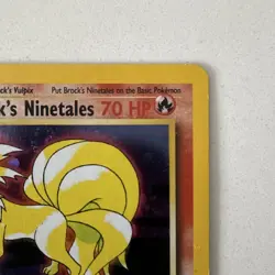 Pokemon TCG Brock's Ninetales Gym Challenge Holo Rare Unlimited 3/132 2000 - Image 3