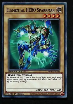 Elemental HERO Sparkman - SGX2-ENA04 - Common - 1st Edition - Yugioh - Image 1