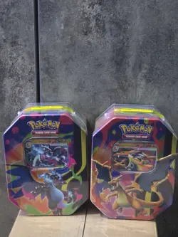 Pokemon TCG Mega Charizard ex Tins X + Y (Set of 2 Tins) - Brand New & Sealed 🔥 - Image 3