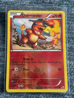Pokemon TCG NM-M condition Charmander 17/113 Reverse Common Legendary Treasures - Image 1