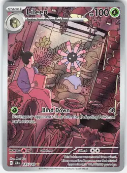 Pokemon Lileep 145/142 Illustration Rare Stellar Crown Pokemon Near Mint - Image 1