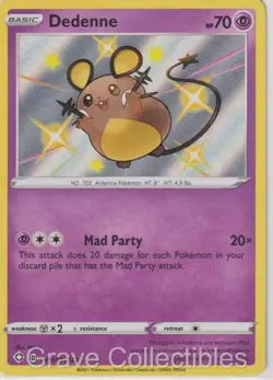 Dedenne SV051/SV122 Shiny Rare Shining Fates Shiny Vault Pokemon NM/M - Image 1