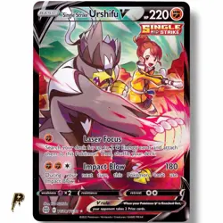 2022 Pokemon Brilliant Stars Urshifu V TG18/TG30 Ultra Rare Holo NM - Image 1