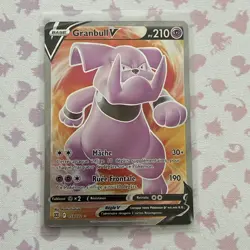 Pokemon Granbull V Full Art 159/172 Brilliant Stars (NM) - Image 1