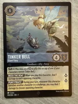 Tinker Bell Giant Fairy 193/204 Foil Disney Lorcana The First Chapter NM/M - Image 1