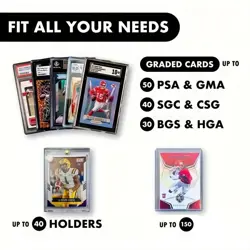 Graded Card Storage Case Box Weatherproof For 40+ Sports Trading Cards PSA BGS - Image 4