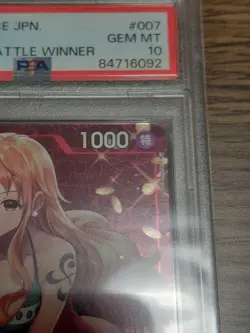 One Piece Card Nami Standard Battle Champion Promo PSA10 - Image 4