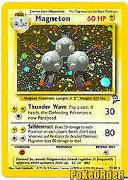 Pokemon BASE SET 2 Card 9/130 Magneton - Image 1