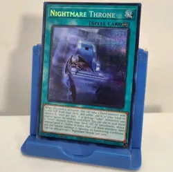 Nightmare Throne MP25-EN072 Prismatic Secret Rare 1st Edition Yugioh TCG - Image 1
