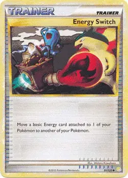 Pokemon HeartGold SoulSilver Card 91/123 Energy Switch - Image 1