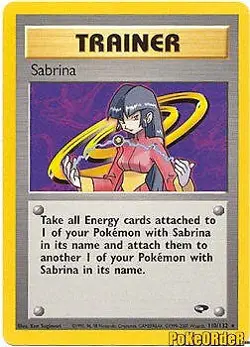 Gym Challenge 110/132 Sabrina Pokemon Card - Image 1