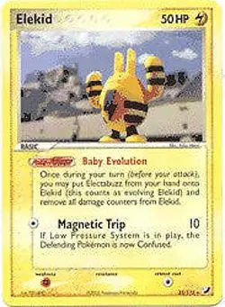 Pokemon EX Unseen Forces 23/115 Card - Elekid - Image 1