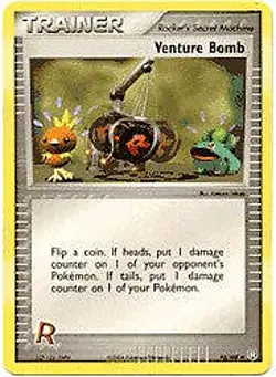 Pokemon Team Rocket Returns 93/109 Venture Bomb (Trainer) Card - Image 1