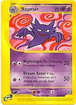 Pokemon Expedition 80/165 Haunter Card - Image 1