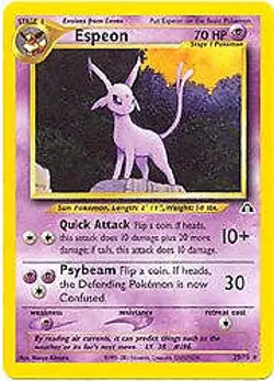 Pokemon Neo Discovery 20/75 Espeon Card - Image 1