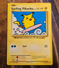 Surfing Pikachu - 111/108 - Pokemon Evolutions XY Secret Rare Card LP - Image 1