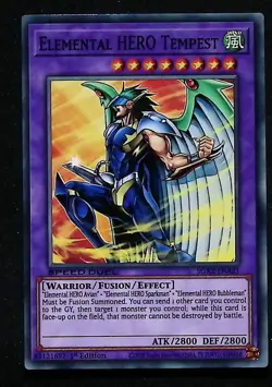 Elemental HERO Tempest - SGX2-ENA21 - Common - 1st Edition - Yugioh - Image 1