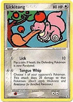 Pokemon EX Fire Red & Leaf Green 37/112 Lickitung Card - Image 1