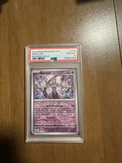 Pokemon Mewtwo TCG Scarlet & Violet 151 Reverse Holo Holo Rare Card 150/165 - Image 1