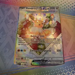 Eevee EX SVP 174 Prismatic Evolutions PROMO Card W/ Stand Pokemon TCG NM/MINT - Image 2