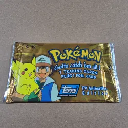 Pokemon Topps TV Animation Edition Trading Cards - Series 1 - Sealed Pack - Image 1