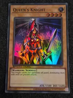Yugioh! LP Queen's Knight - STP3-EN007 - Super Rare - Unlimited Lightly Played, - Image 1