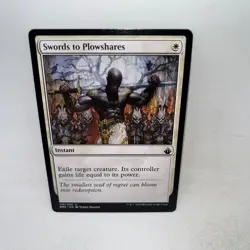 Swords to Plowshares 110 Uncommon Battlebond Magic: The Gathering Lightly Played - Image 1