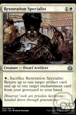 Restoration Specialist 21 UC Aether Revolt Magic: The Gathering NM/M - Image 2