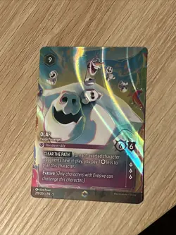 Happy Passenger Olaf 209/204 Enchanted Holo Foil Lorcana TCG Mint/NM Shimmering - Image 3