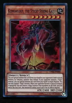 Kumongous, The Sticky String Kaiju - OP04-EN008 - Super Rare - Yugioh - Image 1