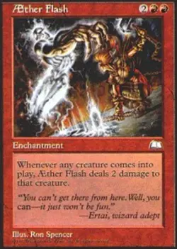 1x Aether Flash Heavy Play MTG Magic - Kid Icarus - - Image 1