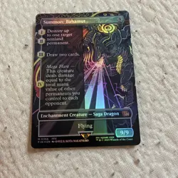 Summon: Bahamut (Borderless) Final Fantasy Foil - Image 1