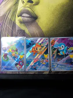 Pokemon First Partner Illustration Collection - Chimchar Turtwig Piplup Set - Image 1