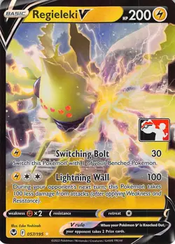 Regieleki V 057/195 Holo Ultra Rare Prize Pack Series Cards Pokemon Near Mint - Image 1